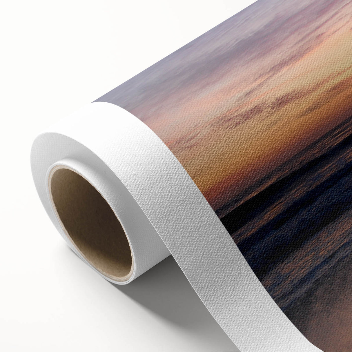 Art Deco poster of Santa Barbara scenery in pastel shades on rolled canvas, ideal for nursery wall art.