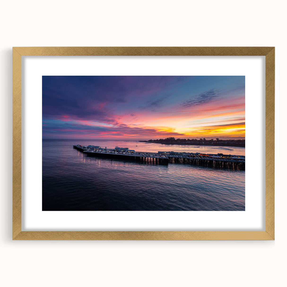 Abstract art print of Santa Cruz with textured design in earthy tones on a large framed canvas, ideal for living room decor.