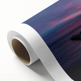 Art Deco style poster of Santa Cruz scenery in pastel shades on rolled canvas, ideal for nursery wall art.
