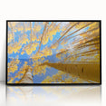 Large abstract wall art depicting Aspen, Colorado scenery in muted earth tones on a framed acrylic.