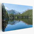 Colorado Springs landscape on large stretched canvas with natural and green color tones, suitable for kitchen wall art.