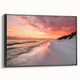 Black and white framed canvas of Fort Lauderdale landscape, suitable for bedroom wall decor.