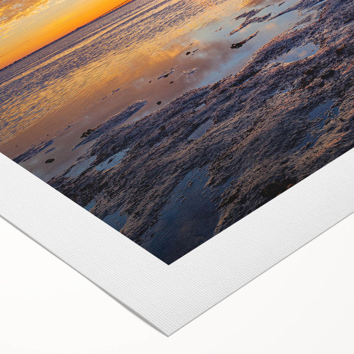 Art deco poster of Florida Keys scenery in pastel shades on rolled canvas, suitable for dining room wall art.