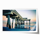Rolled print of Savannah landscape with floral accents in soft pastel shades, ideal for art wall dining room.