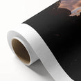Art Deco poster of Maui scenery on rolled canvas, featuring pastel ocean and sky tones, ideal for nursery wall art.