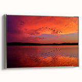 Landscape art painting of Lake Michigan.