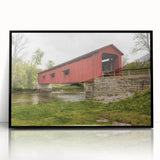 Large abstract wall art depicting a stylized Indiana landscape in muted earth tones on a framed acrylic panel.