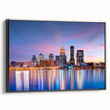 Black and white framed canvas of a Kentucky landscape, ideal for bedroom wall decor.