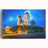 Black and white photograph of Louisiana scenery on large stretched canvas, suitable for kitchen wall art.