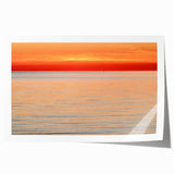Extra large rolled print of a Massachusetts Nantucket scenery with vibrant floral elements, ideal for art wall dining room.