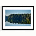 Extra large abstract art print of Mississippi scenery in vibrant colors on a black framed canvas.
