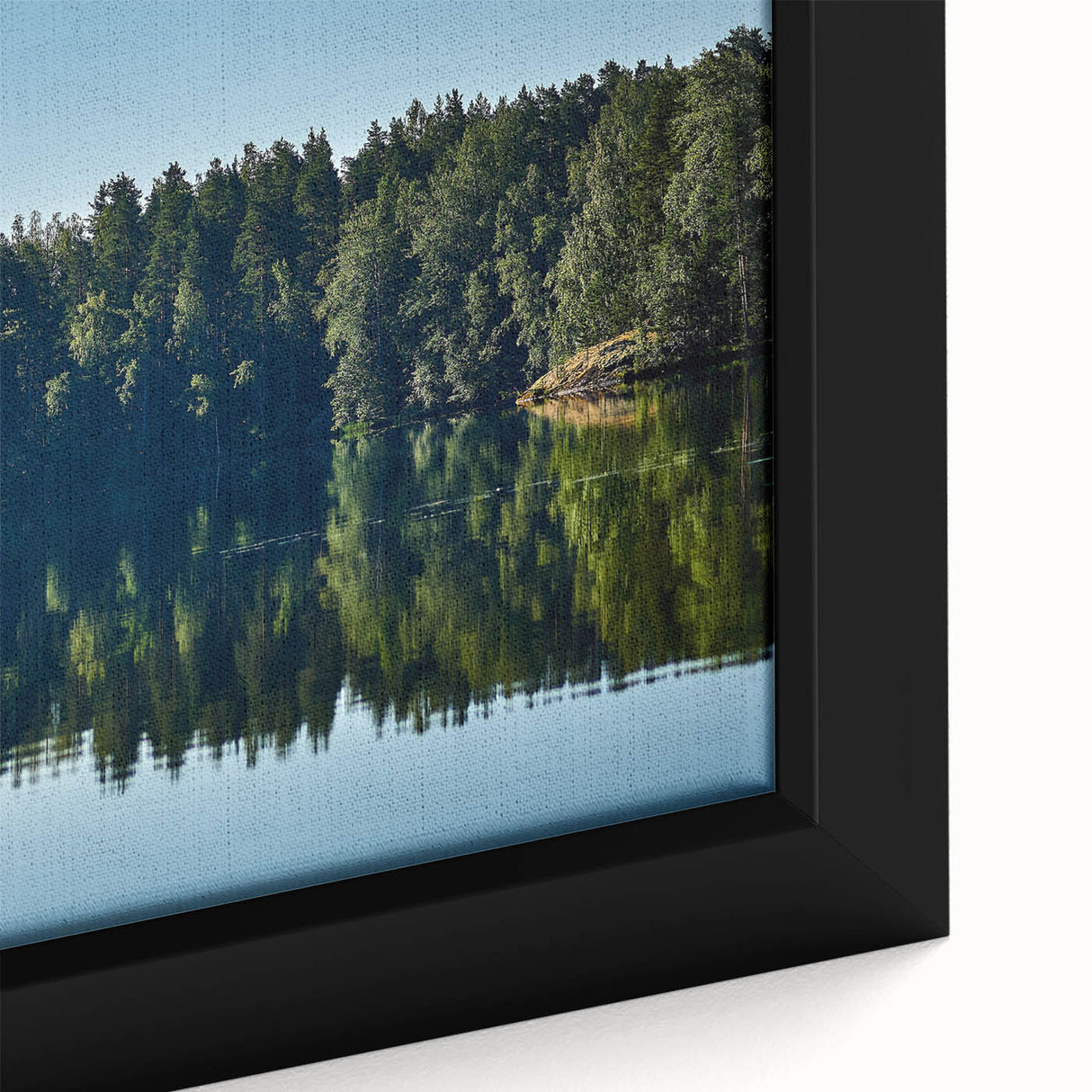 Extra large framed canvas of a textured Mississippi scenery in black with colorful art accents, ideal for living room decor.