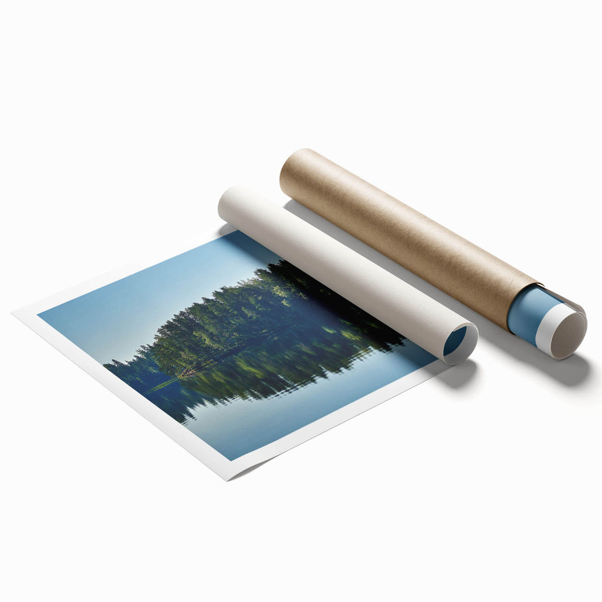 Extra large rolled print of a Mississippi landscape with vibrant floral elements, ideal for classy bathroom wall art.