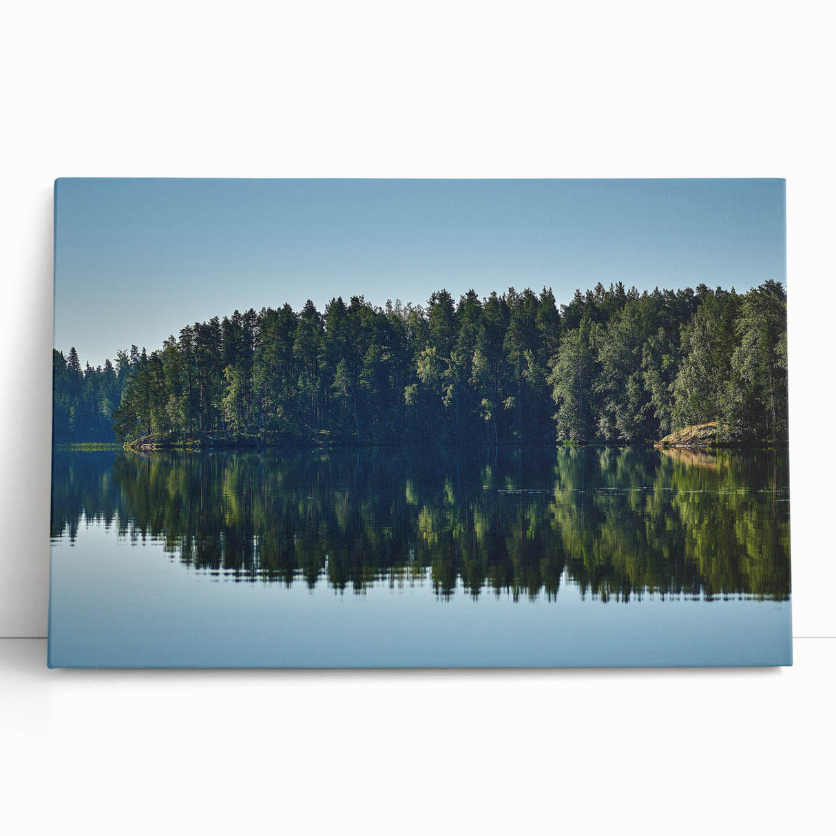 Black and white photograph of the Mississippi River on stretched canvas, ideal for kitchen wall art or bedroom ambiance.
