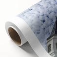 Art Deco poster of St. Louis skyline in pastel shades on rolled canvas, ideal for nursery wall art.