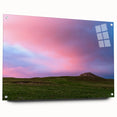 Acrylic print of a large abstract wall art depicting Nebraska scenery, suitable for bedroom or dining room decor.