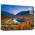 Acrylic print of a serene New Hampshire landscape, ideal for dining room decor.