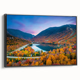 Black and white landscape art painting of New Hampshire on framed canvas, ideal for bedroom wall decor.