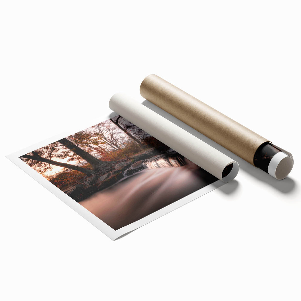 Extra large rolled print of Long Island scenery featuring soft pastel shades.