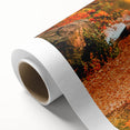 Art deco poster of Central Park with muted green and beige tones on rolled canvas, ideal for nursery wall art.