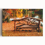 Black and white large art print of Central Park on stretched canvas, suitable for kitchen wall art.