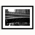 Abstract art print of NYC Grand Central in vibrant colors on a large framed canvas, ideal for living room decor.