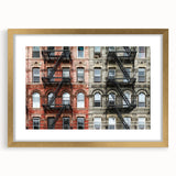 Extra large wall art of abstract Manhattan skyline in textured gold frame, ideal for living room decor.