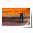Rolled print of Portland, Oregon scenery with lush greenery and floral elements, ideal for art wall dining room.