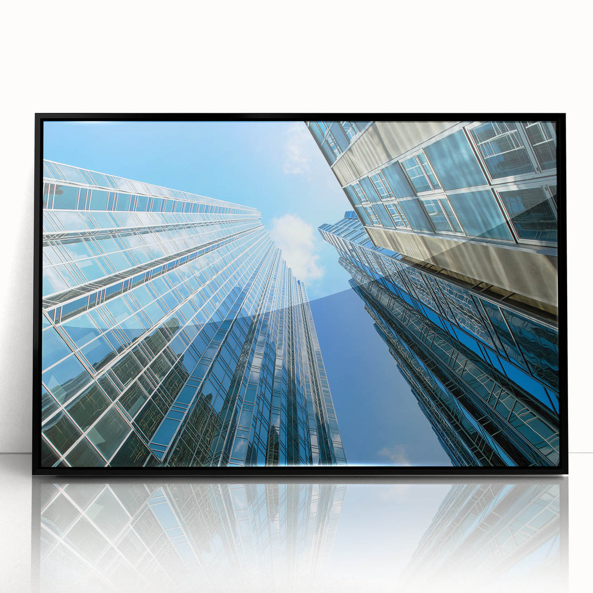 Large abstract wall art of Pittsburgh skyline in black and gray tones on acrylic, framed, ideal for modern living room decor.