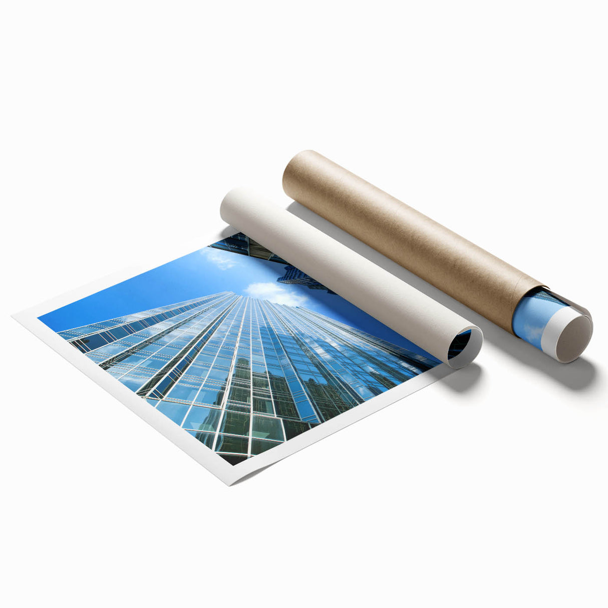 Extra large rolled print of Pittsburgh skyline in muted gray tones, ideal for classy bathroom wall art.
