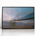 Large abstract wall art depicting the Memphis skyline in muted black and gray tones on a framed acrylic panel.