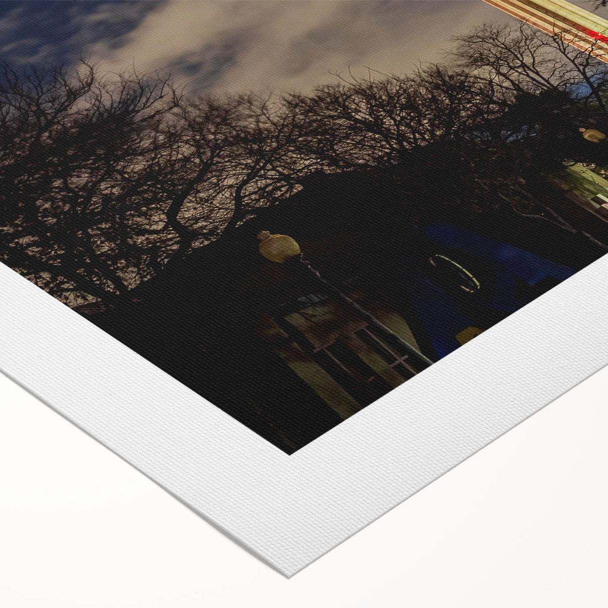 Art deco poster of San Antonio skyline in muted earth tones on rolled canvas, suitable for dining room wall art.
