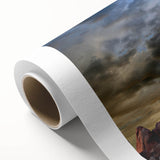 Art deco poster of Arches National Park in pastel shades on rolled canvas, ideal for nursery wall art.