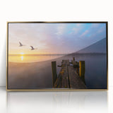 Framed acrylic print of a Vermont landscape in muted earth tones, ideal for modern art wall decor.