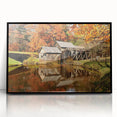 Large abstract wall art featuring a Virginia landscape in muted earth tones on a framed acrylic print.