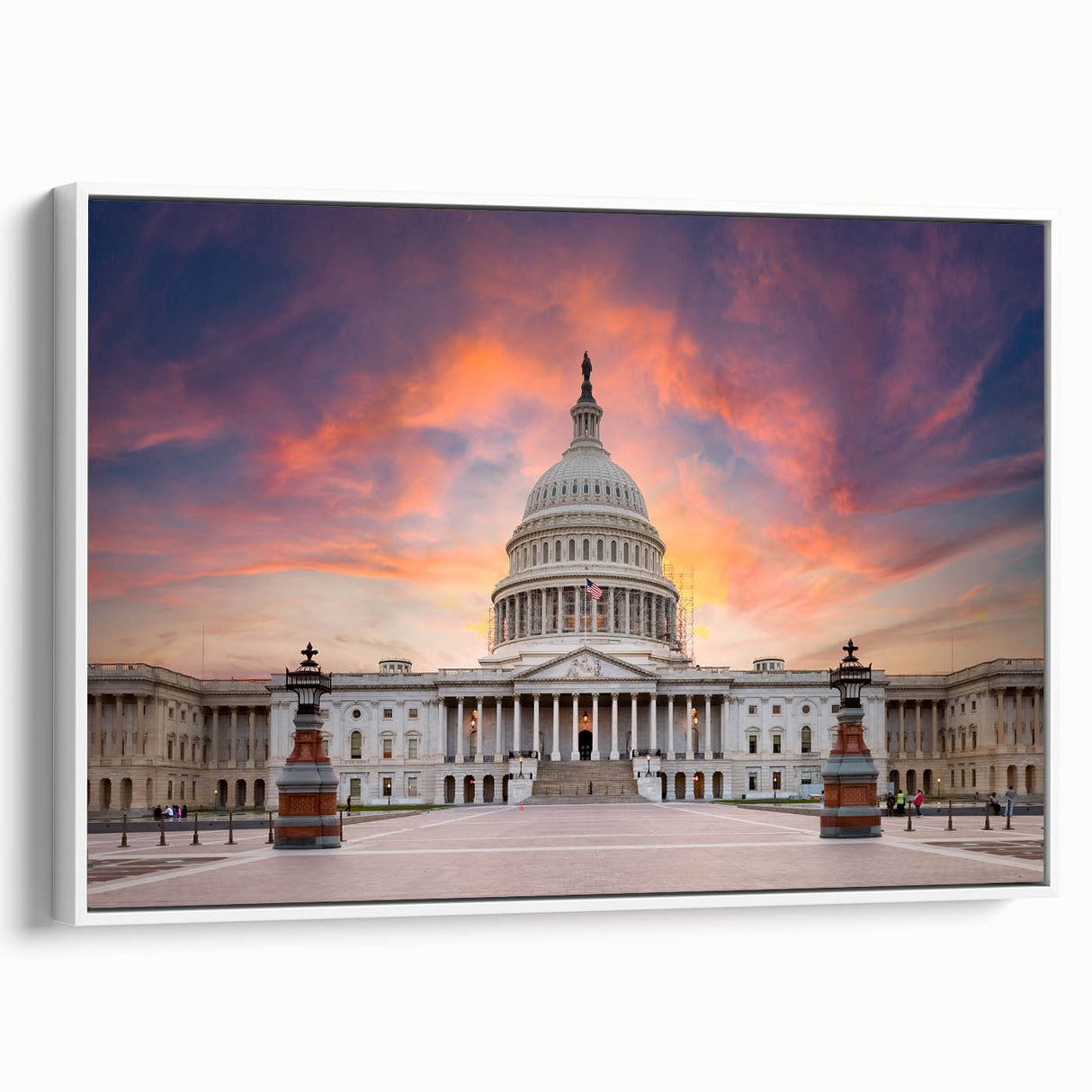 Vintage poster art of Washington D.C.