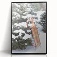 Large abstract wall art in black and white with mid-century modernist style, framed in acrylic.