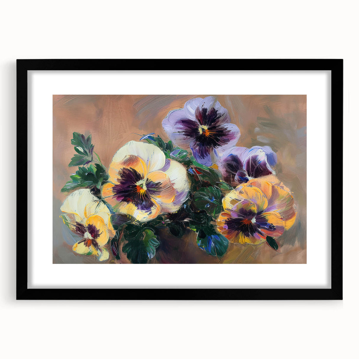 Vibrant Floral Living Room Wall Art - Modern Canvas & Framed Prints