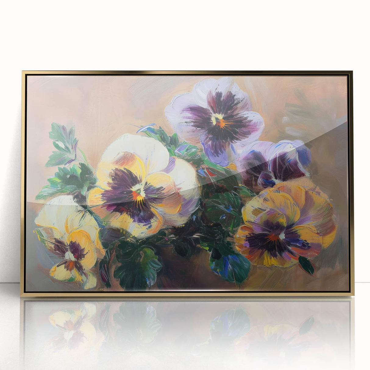 Vibrant Floral Living Room Wall Art - Modern Canvas & Framed Prints