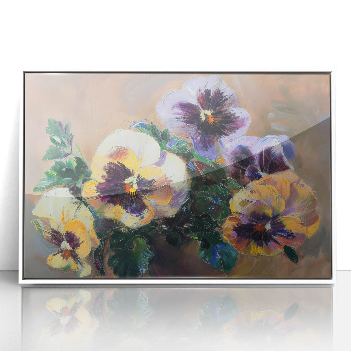 Vibrant Floral Living Room Wall Art - Modern Canvas & Framed Prints