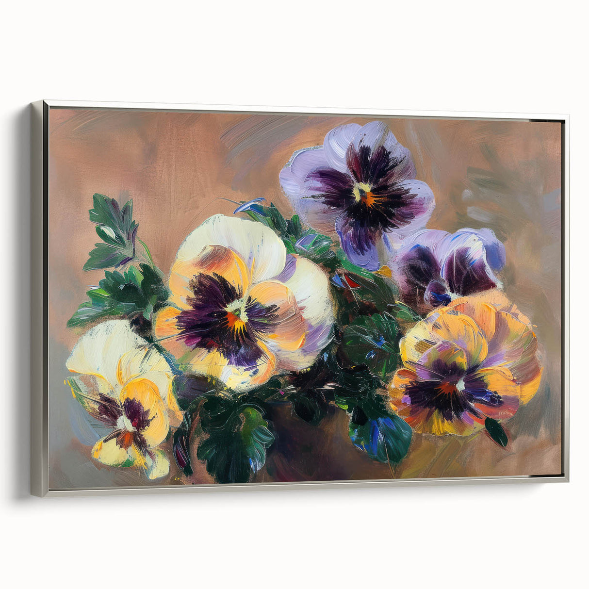 Vibrant Floral Living Room Wall Art - Modern Canvas & Framed Prints