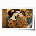 Abstract figurative wall art print showcasing vibrant colors and dynamic shapes, rolled and ready for display in a stylish setting, enhancing modern decor.