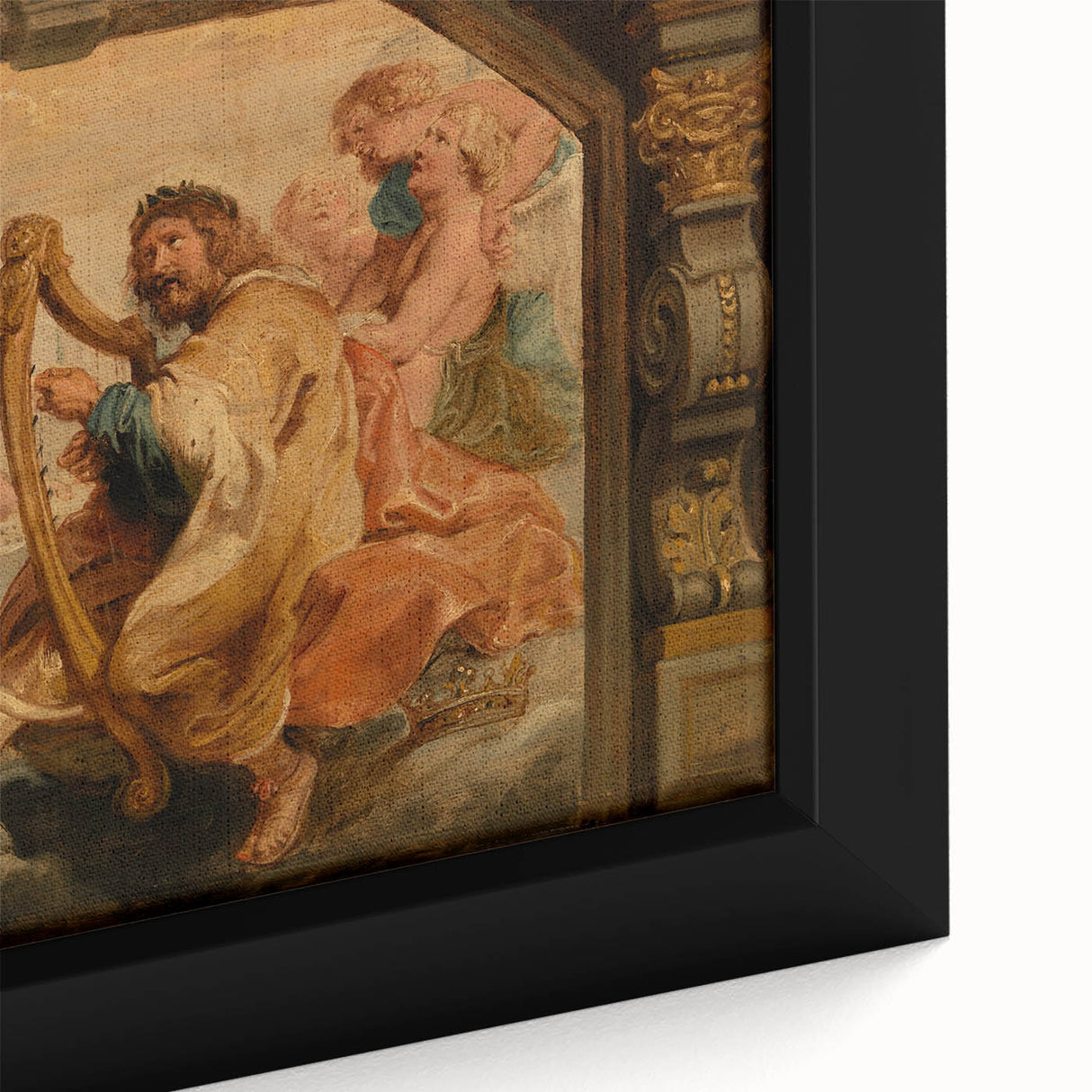 Baroque Art - Regal Woman in Opulent Dress, Antique Art Prints