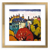 Modern Wall Art of Paris Cityscape - Vibrant Abstract Contemporary Art Print