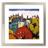 Modern Wall Art of Paris Cityscape - Vibrant Abstract Contemporary Art Print