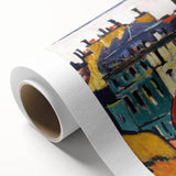 Modern Wall Art of Paris Cityscape - Vibrant Abstract Contemporary Art Print