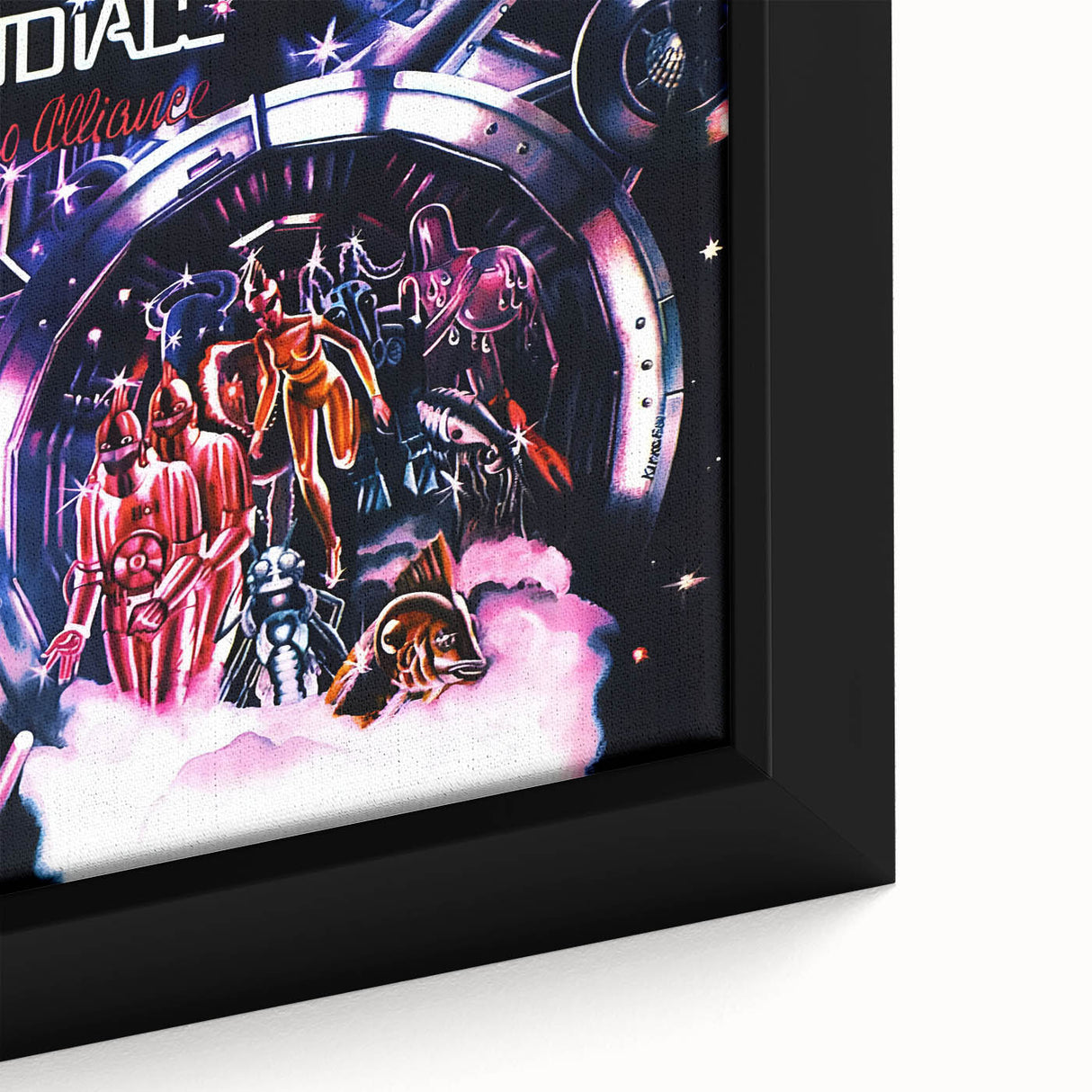 Zodiac Disco Alliance Retro Wall Art – Vintage Sci-Fi Album Print