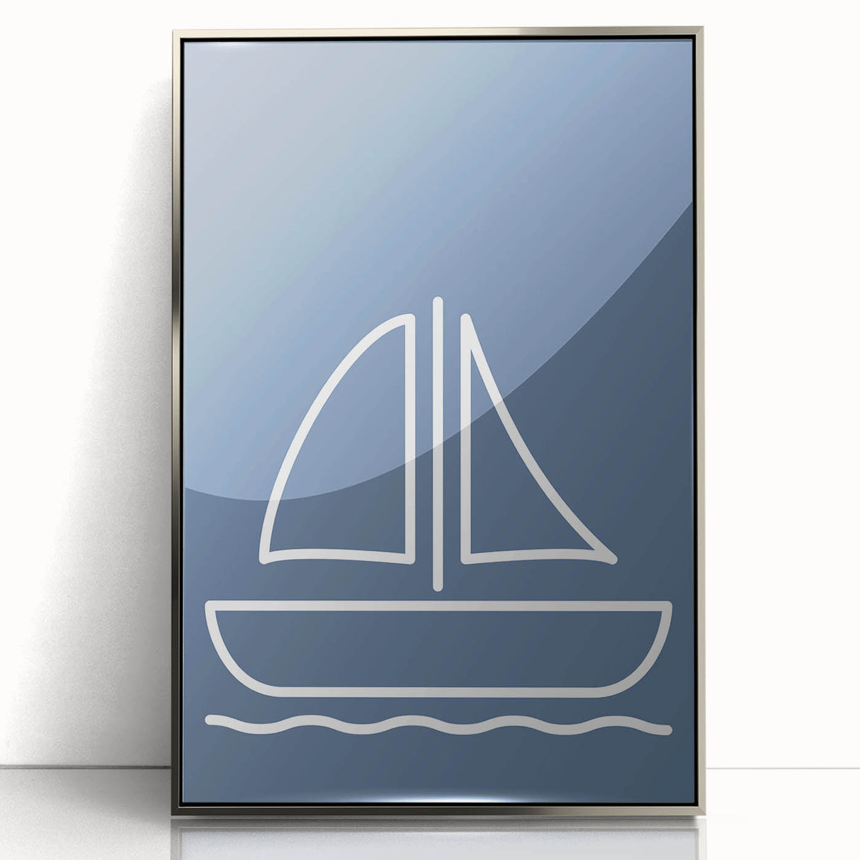 Minimalist Sailboat – Boys Room Wall Art
