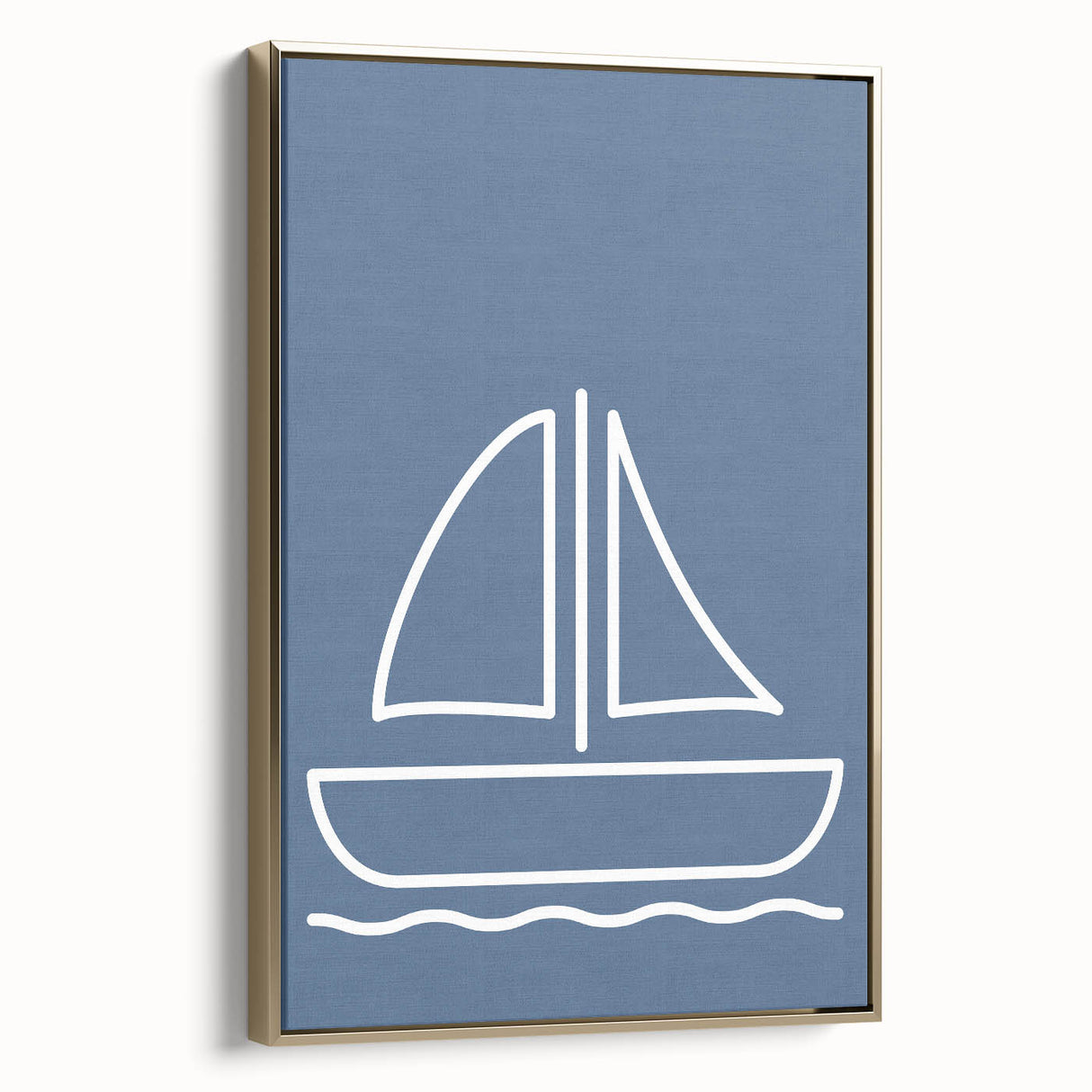 Minimalist Sailboat – Boys Room Wall Art