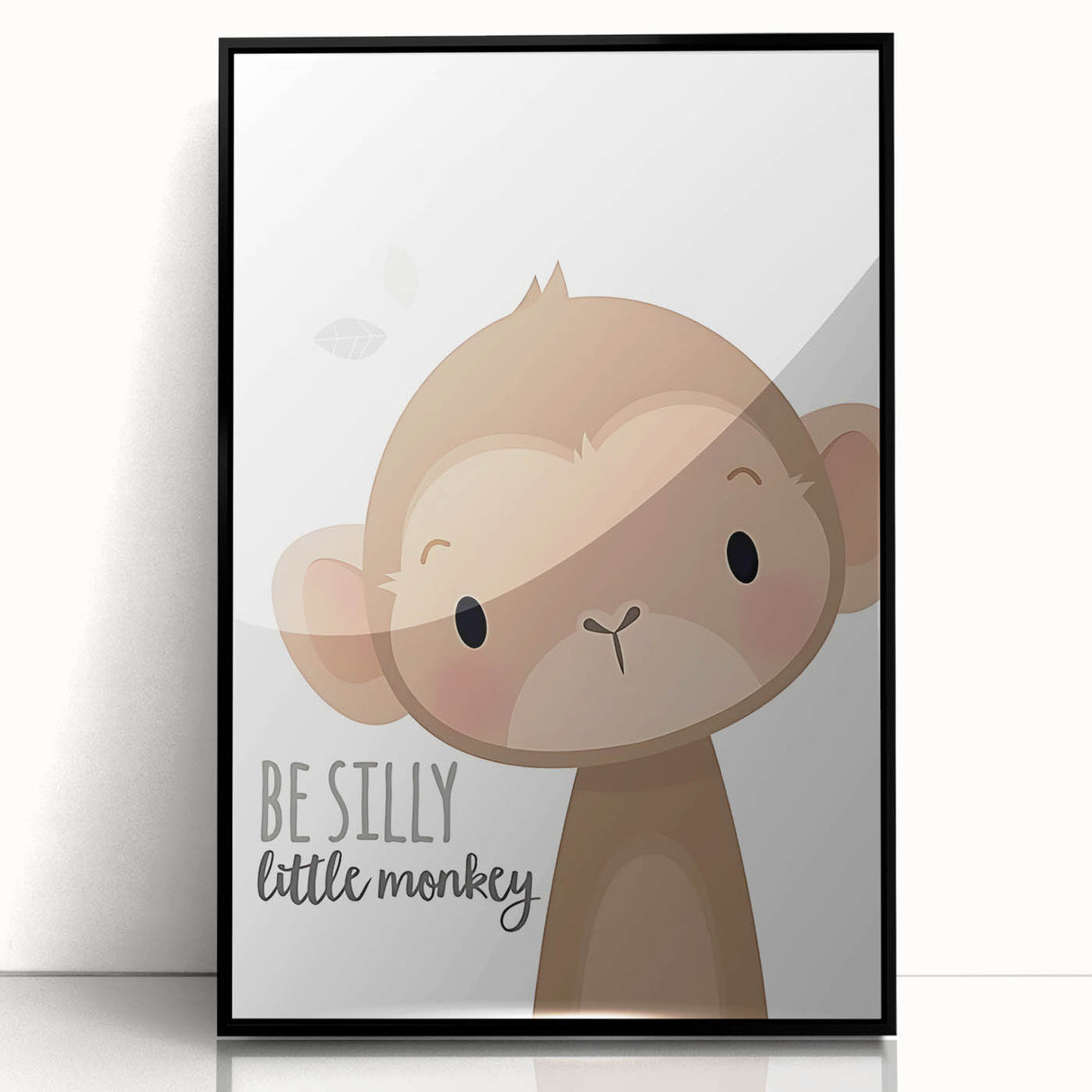 Playful Monkey Nursery Wall Art - Kids Room Decor Print